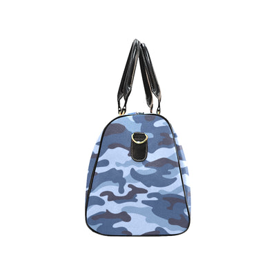Blue Camouflage Travel Bag