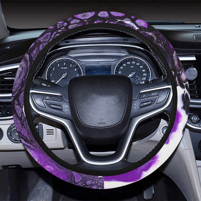 Purple Abstract Steering Wheel Cover