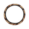 Brown Zig Zag Steering Wheel Cover