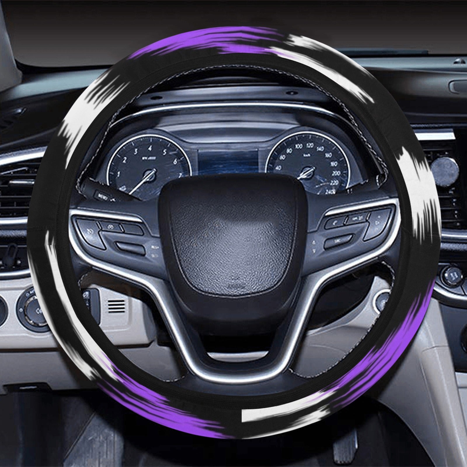 Colorful Abstract Steering Wheel Cover