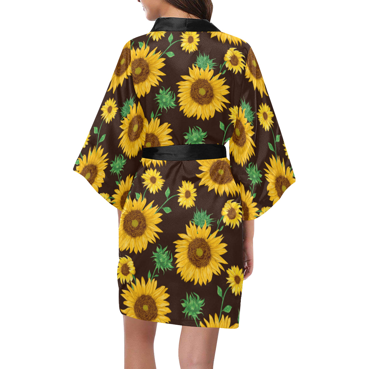 Sunflowers Kimono Robe