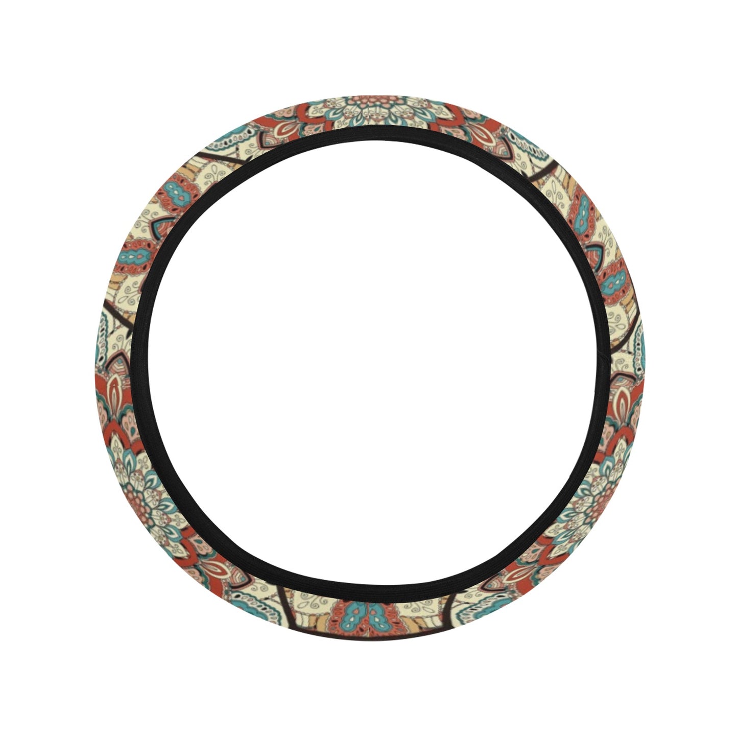 Mandalas Honeycomb Decor Steering Wheel Cover