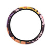 Colorful Flowers Steering Wheel Cover