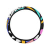 Colorful Abstract Triangles Steering Wheel Cover