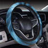 Blue Tie Dye Steering Wheel Cover