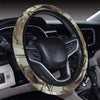 Abstract Leaves Steering Wheel Cover