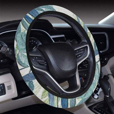 Vintage Plants Steering Wheel Cover