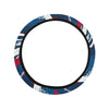 Abstract Red White & Blue Steering Wheel Cover