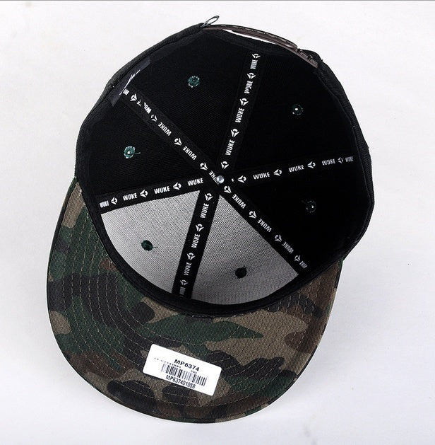 Marijuana Weed Leaf Camouflage Snapback Hat