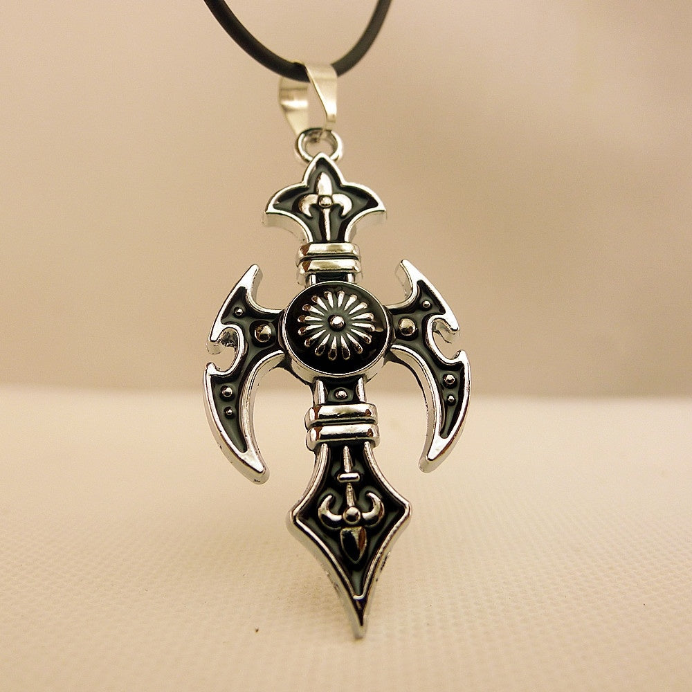 Mens Cross Pendant Necklace