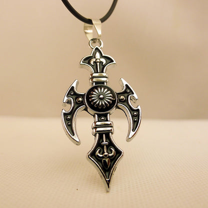 Mens Cross Pendant Necklace