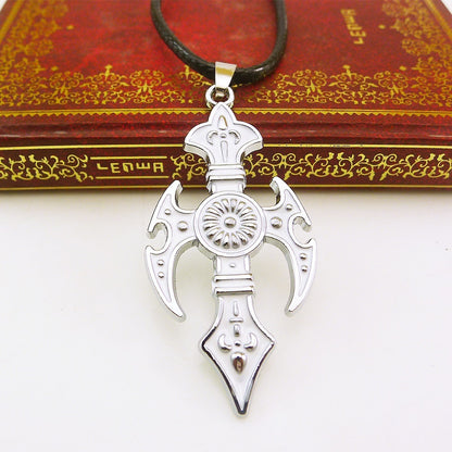 Mens Cross Pendant Necklace