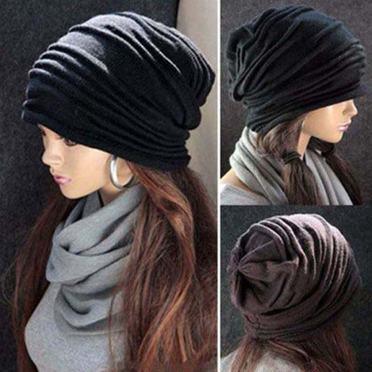 Womens Baggy Knit Beanie