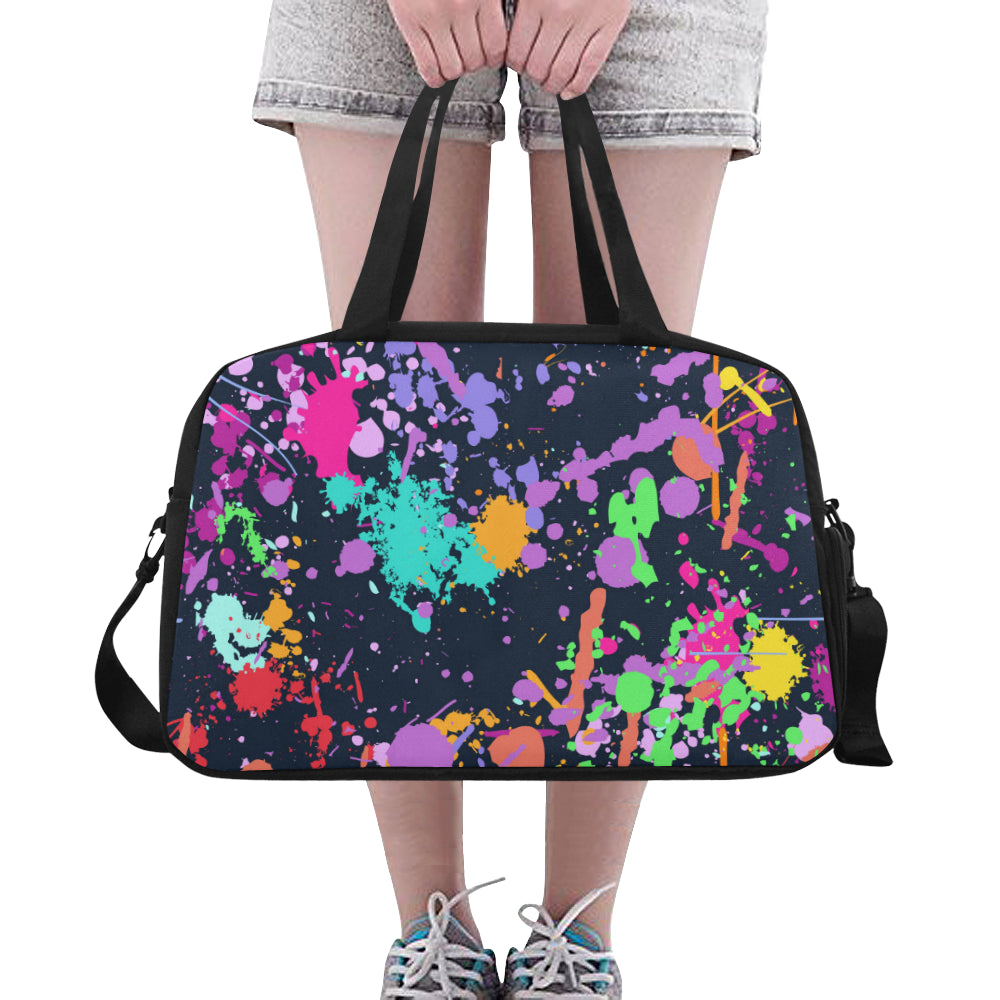 Colorful Paint Drip Abstract Art Fitness Bag Fitness