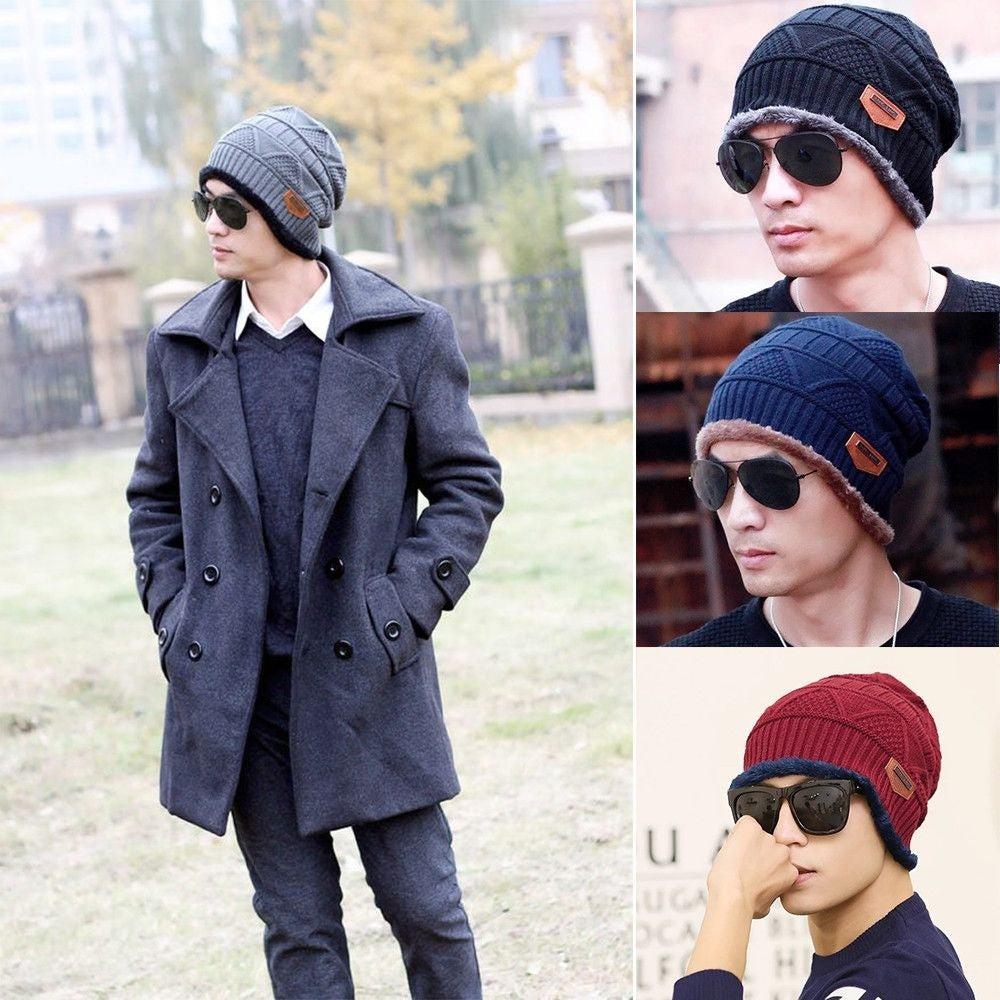 Mens Knitted Beanie Cap