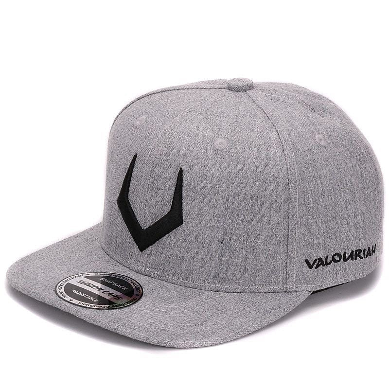 Grey Wool Snapback Hat
