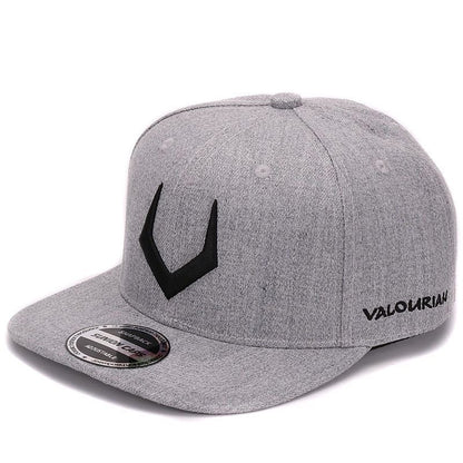 Grey Wool Snapback Hat