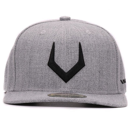 Grey Wool Snapback Hat