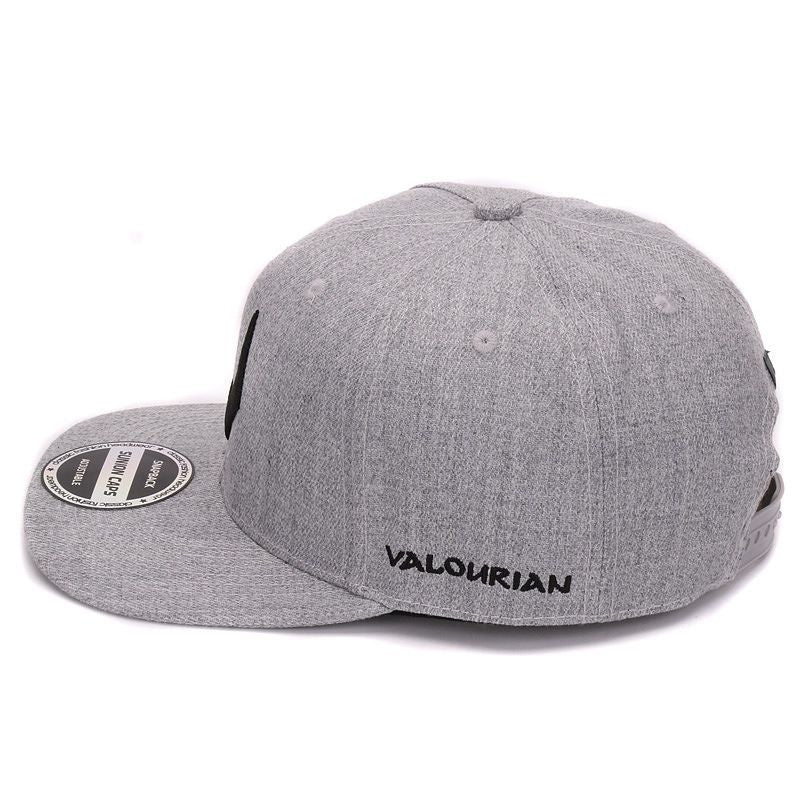 Grey Wool Snapback Hat