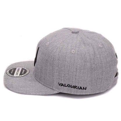 Grey Wool Snapback Hat