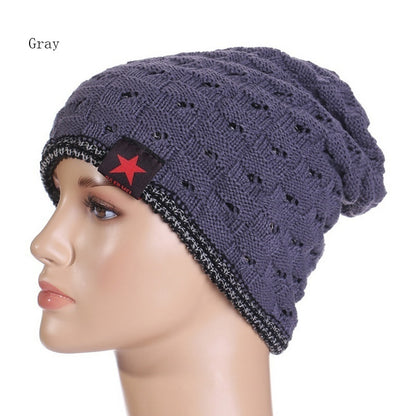Mens Knitted Baggy Beanie Cap