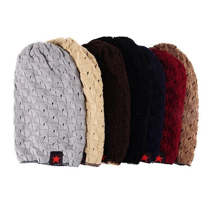 Mens Knitted Baggy Beanie Cap
