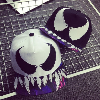 Venom Spider Eyes Snapback Hat