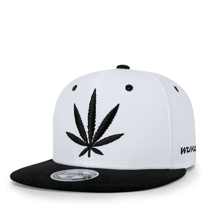 Marijuana Weed Leaf Snapback Hat