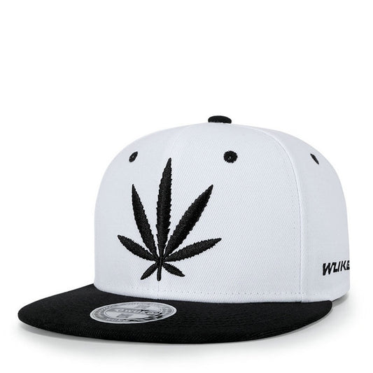 Marijuana Weed Leaf Snapback Hat