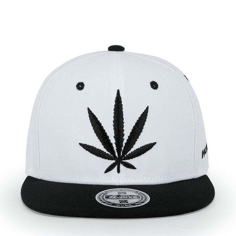 Marijuana Weed Leaf Snapback Hat