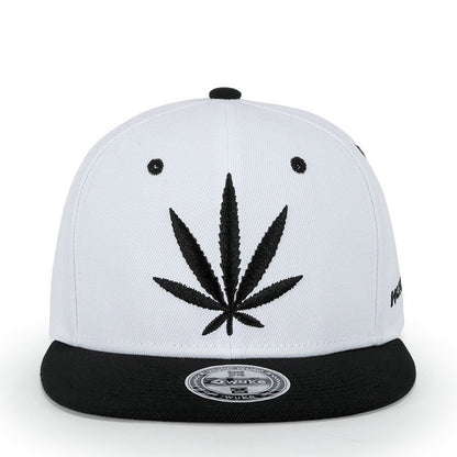 Marijuana Weed Leaf Snapback Hat