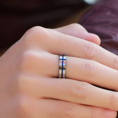 Mens Titanium Steel Ring