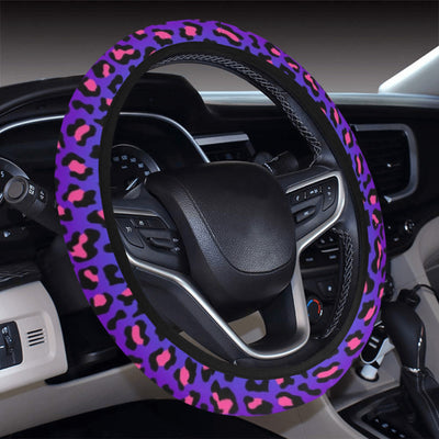 Colorful Leopart Print Steering Wheel Cover