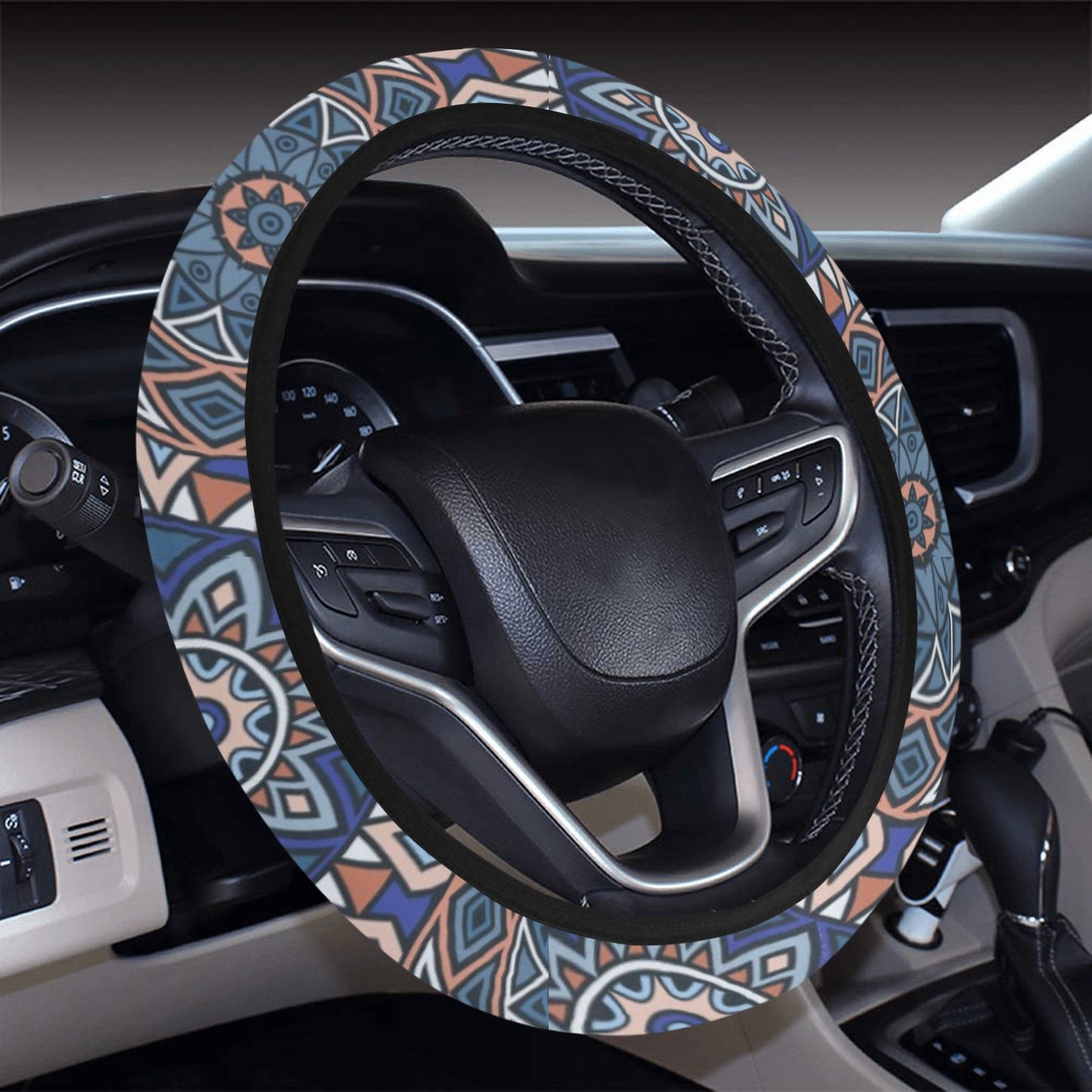 Mandalas Steering Wheel Cover
