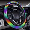 Colorful Psychedelic Spiral Steering Wheel Cover