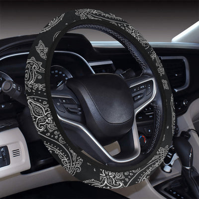 Black Elegant Decor Steering Wheel Cover