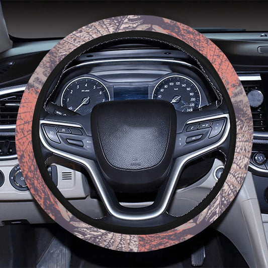 Vintage Leaves Steering Wheel Cover