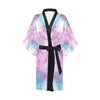 Blue & Pink Cotton Candy Tie Dye Kimono Robe