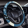 Blue Abstract (2) Steering Wheel Cover