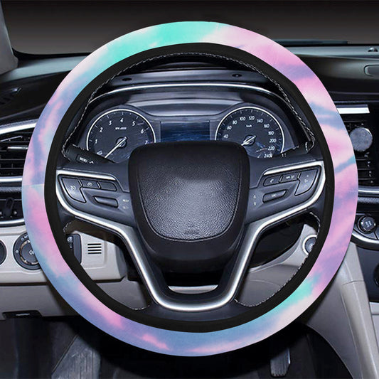 Pink Tie Dye Steering Wheel Cover
