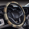 Brown Plaid Steering Wheel Cover