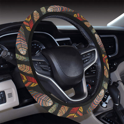 Colorful Feathers Steering Wheel Cover