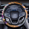 Floral Honeycomb Steering Wheel Cover