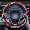 Pink Leopard Print Steering Wheel Cover