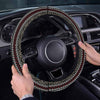 stripe-decor Steering Wheel Cover with Elastic Edge