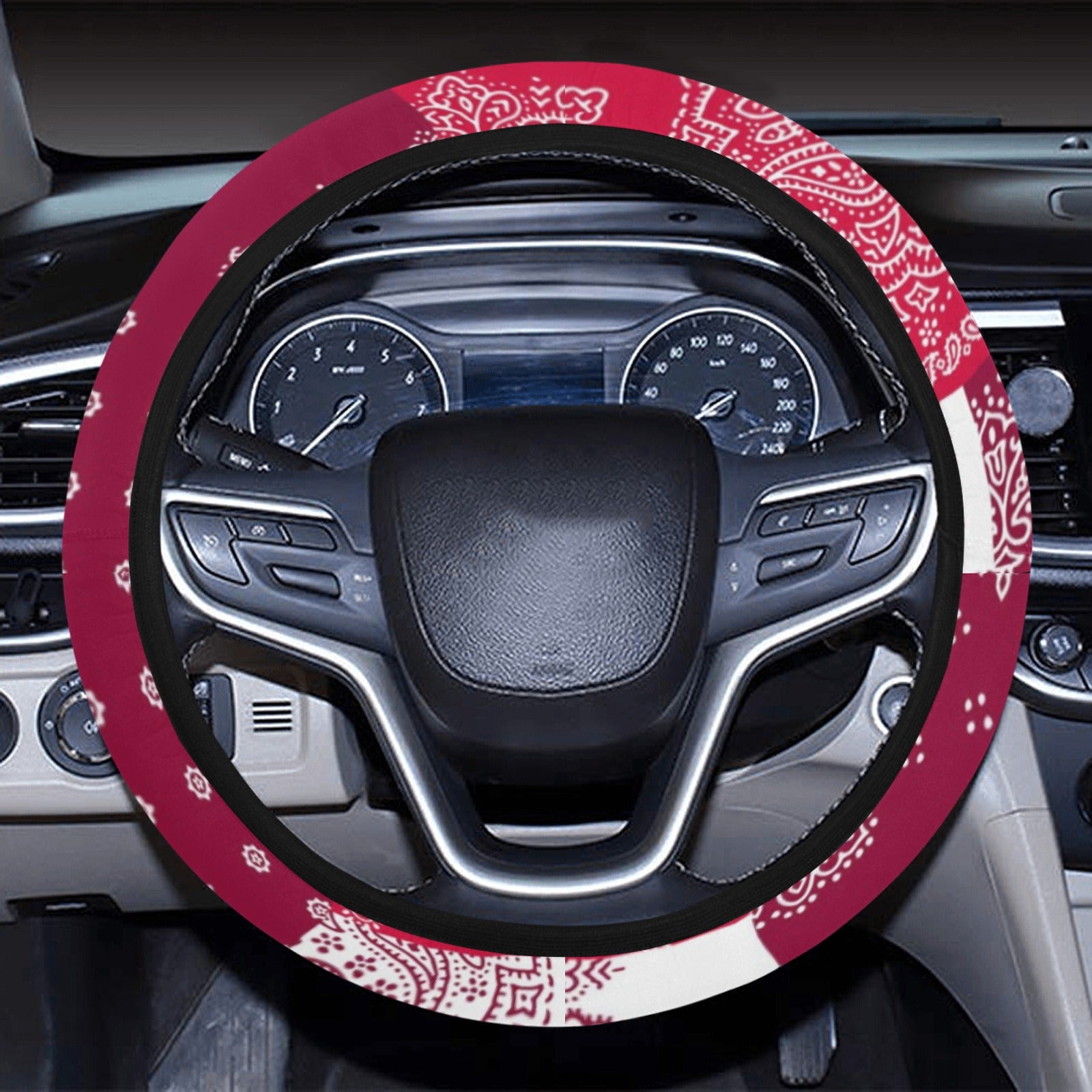 Bandana Patchwork Steering Wheel Cover
