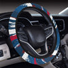 Abstract Red White & Blue Steering Wheel Cover