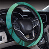 Green Marble Print Steering Wheel Cover