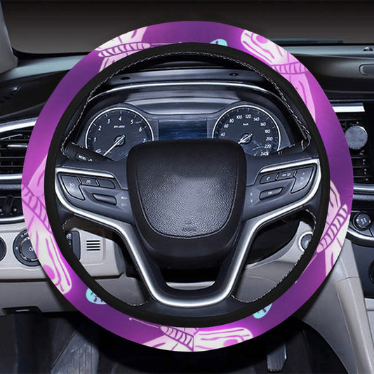 Purple Butterflies Steering Wheel Cover
