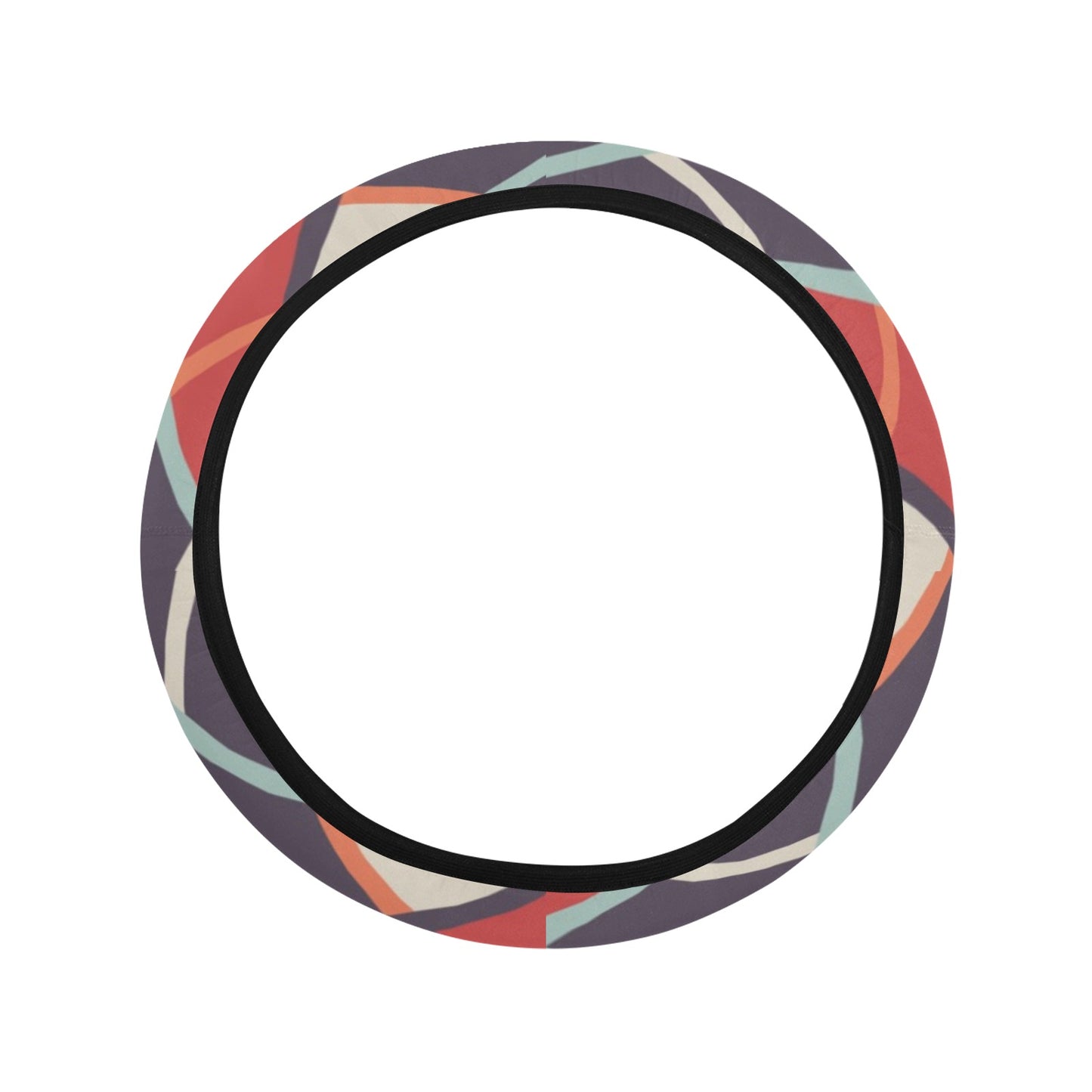 Retro Checkered Steering Wheel Cover